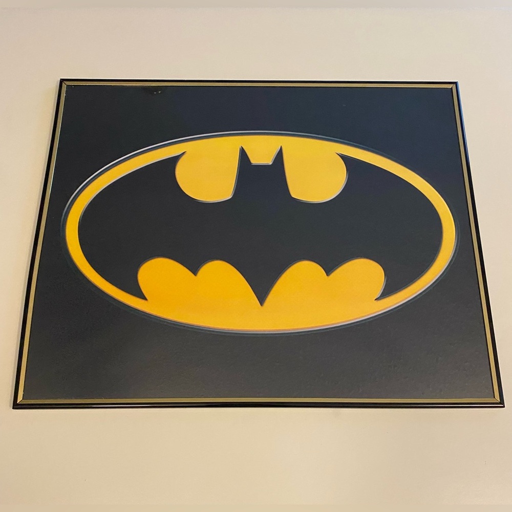 Batman~Black and Yellow Wall Art Decor (20x16)